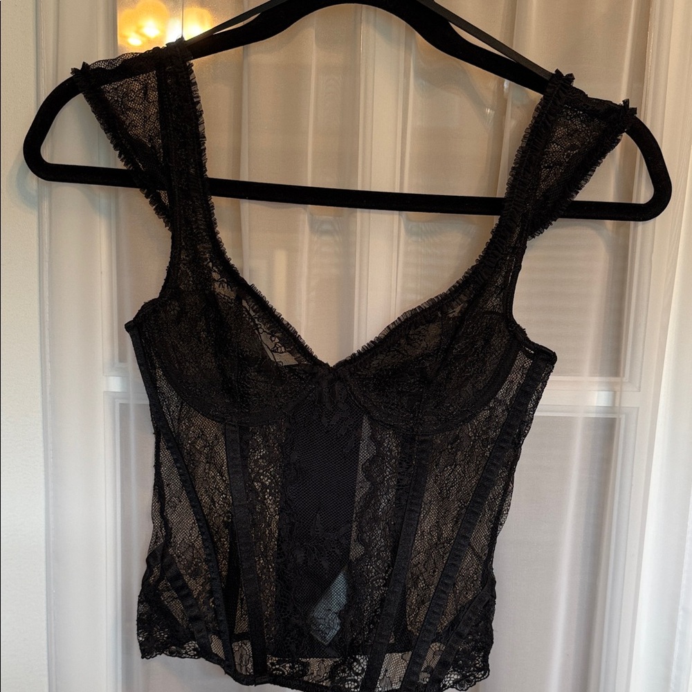 Lioness Black Lace Bralette